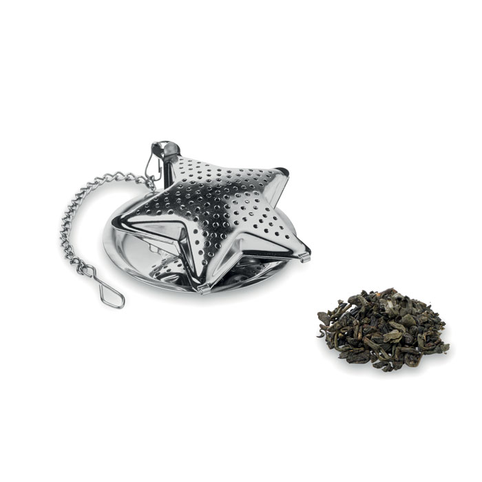 STARFILTER – Stainless steel tea infuser with mini plate