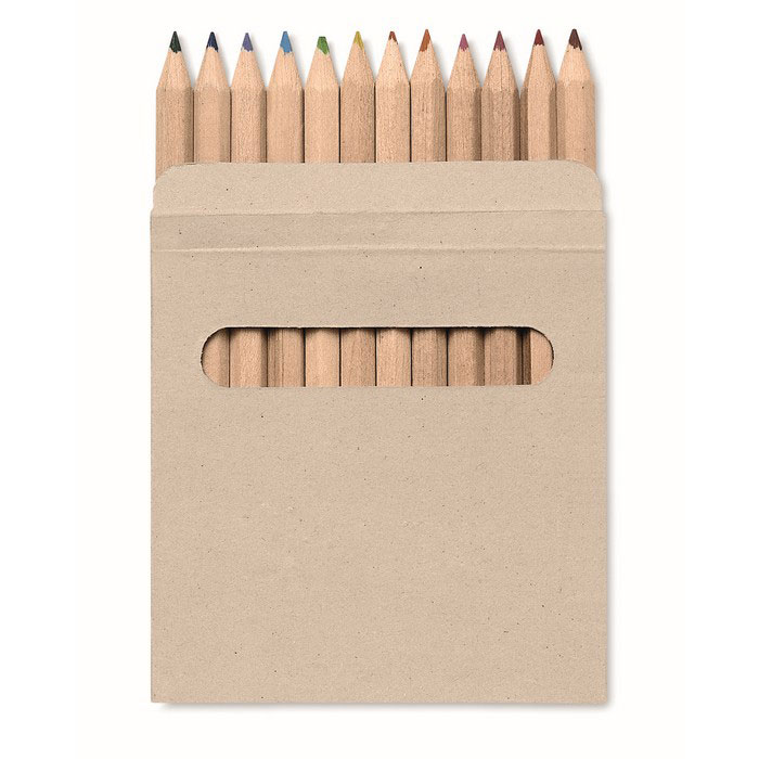 ARCOLOR – Set of 12 coloured pencils, recycled box
