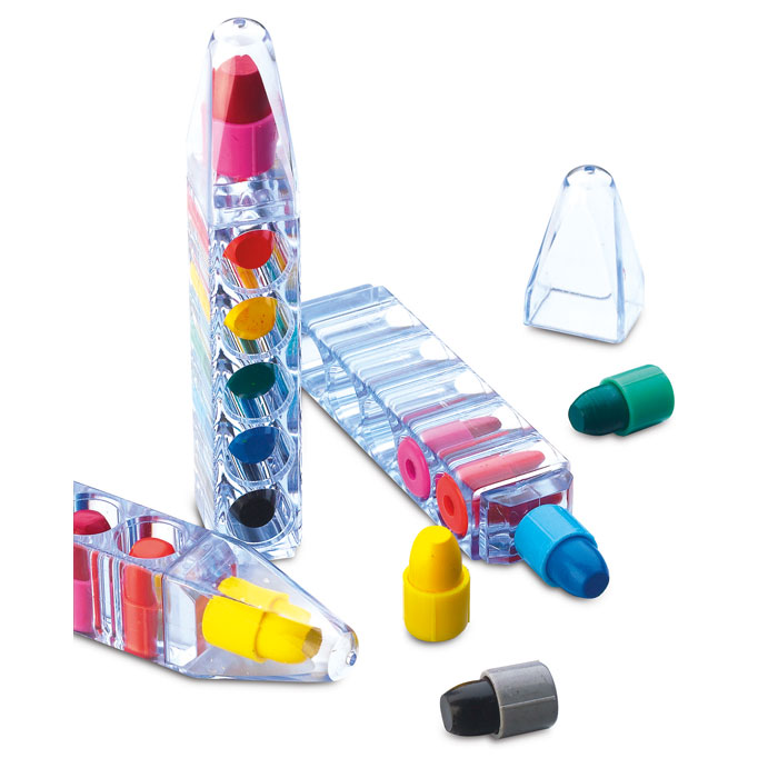 MAGIC – Set di 6 pastelli a cera a forma di penna