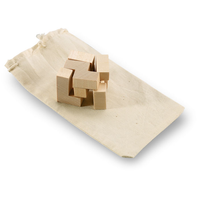 TRIKESNATS – 7-piece wooden jigsaw puzzle in a cotton bag