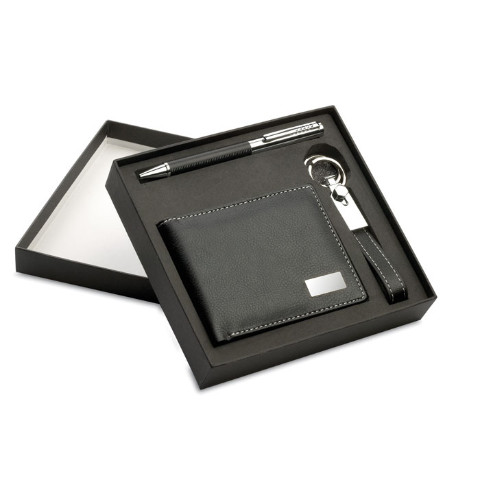 ELEGANCI – PU gift set with pen and wallet