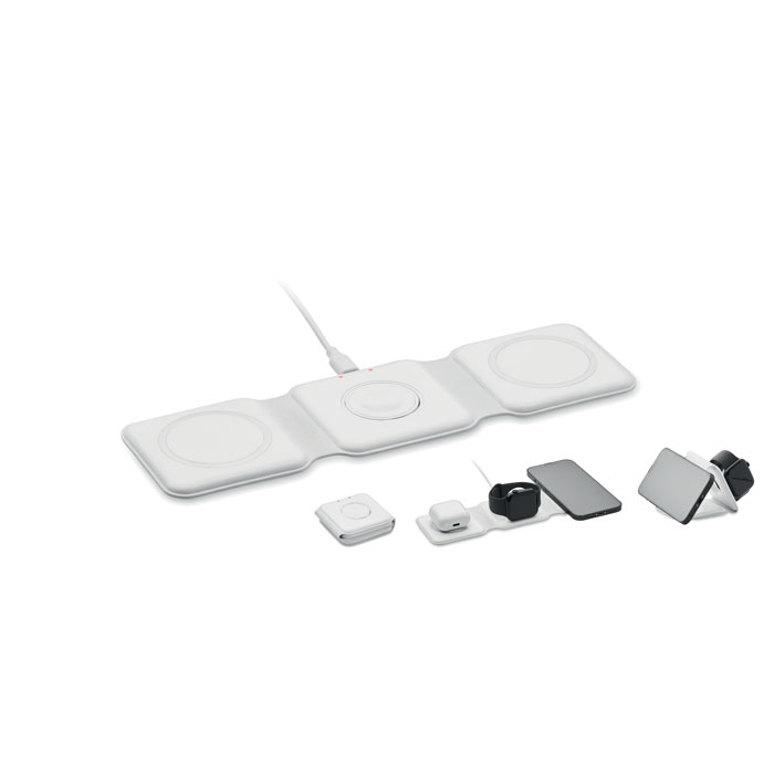 ORIO – Base di ricarica pieghevole con 3 punti wireless