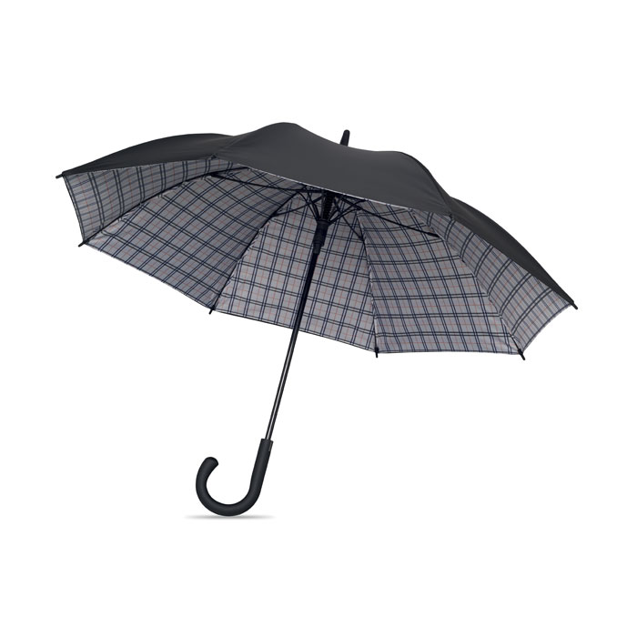 CANOVA+ – Windproof umbrella with chequered lining