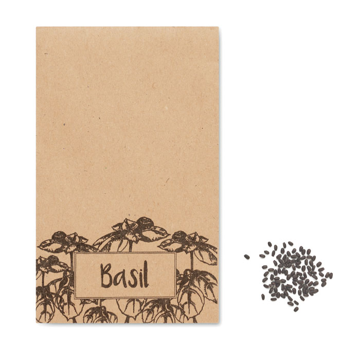 BASILOP – Basil seeds in a craft paper envelope