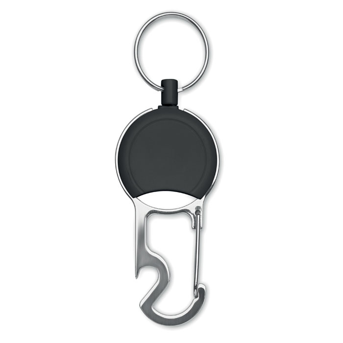 PULRIC – Portabadge retrattile in ABS con apribottiglie