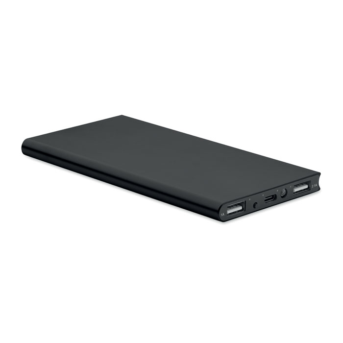 POWERFLAT8C – Recycled aluminium powerbank, 8000 mAh