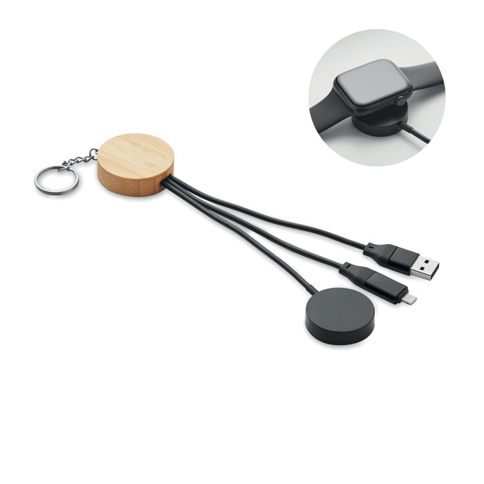 BULE – Portachiavi con cavo di ricarica 4 in 1