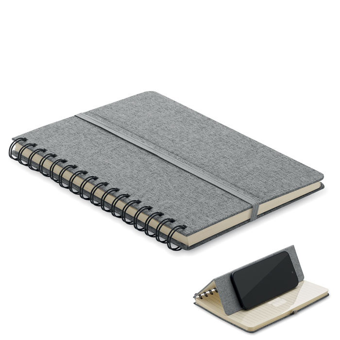 STRATA – Notebook A5 con supporto per smartphone