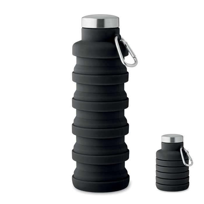 KOLAPSI – Borraccia pieghevole in silicone con moschettone