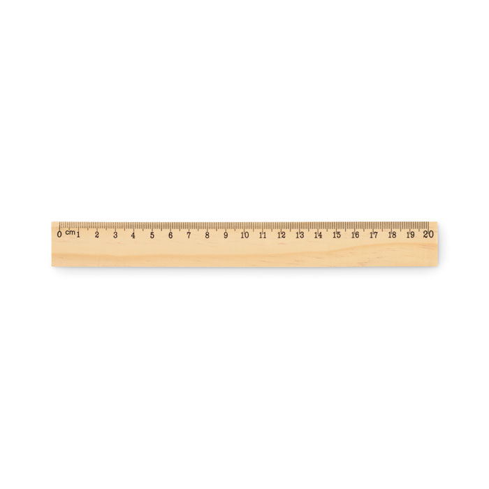 RULER20 – Wooden ruler 20cm with dual scale
