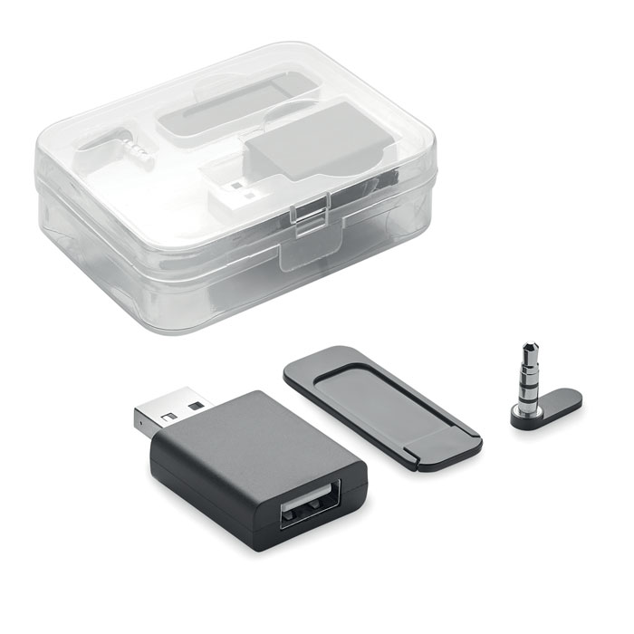 BLOCKER SET – Webcam and audio jack blocker in a case