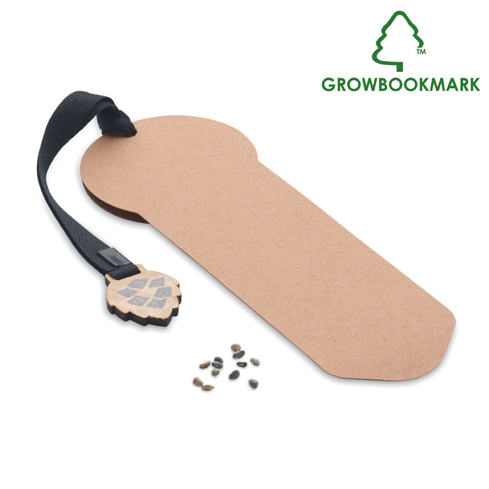GROWBOOKMARK™ – Segnalibro in carta con semi di pino