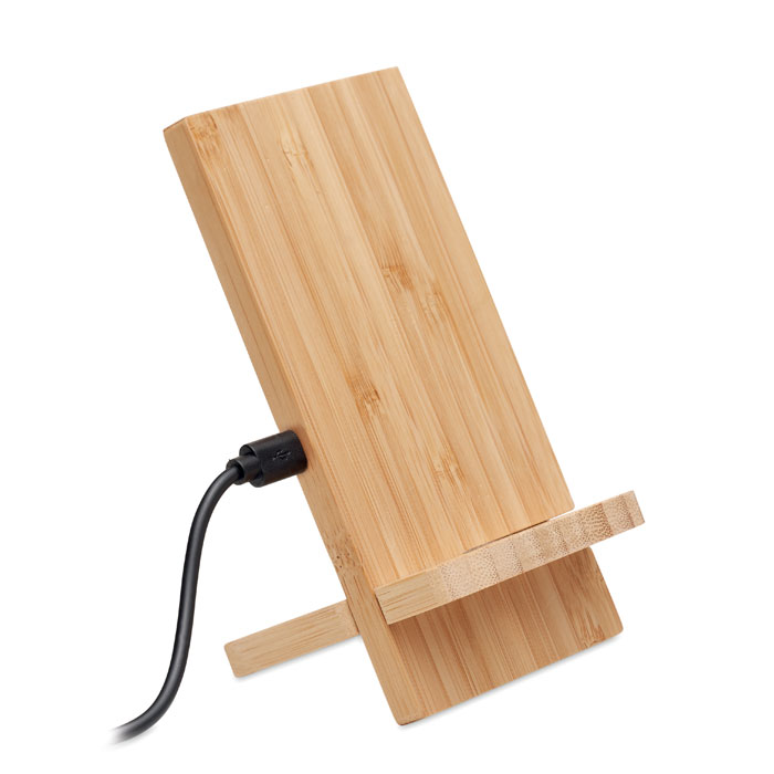 WHIPPY PLUS – Bamboo wireless charger stand