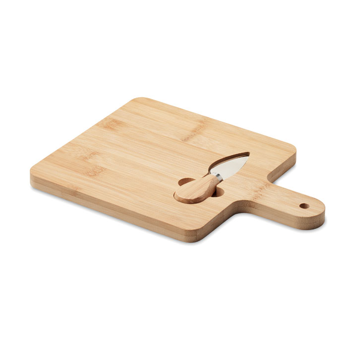 DARFIELD – Tagliere per formaggi in bamboo con coltello