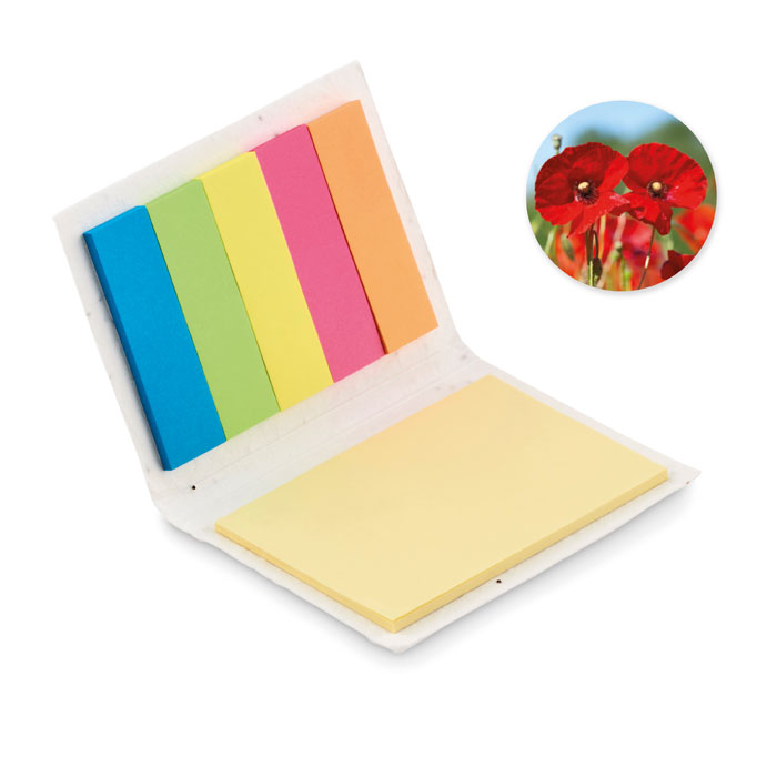 VISON SEED – Set memo con copertina in carta di semi