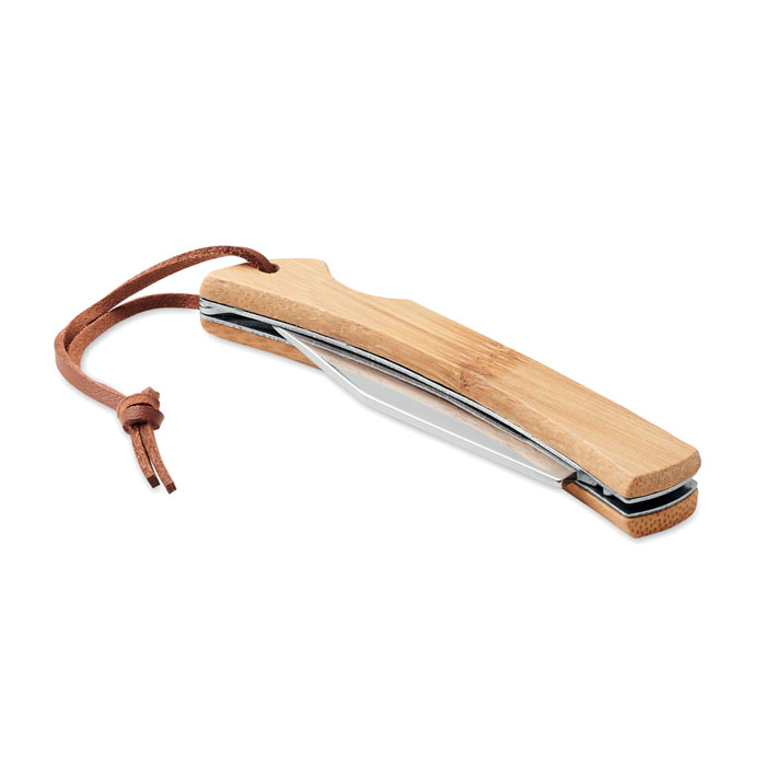 MANSAN – Coltello pieghevole con manico in bamboo