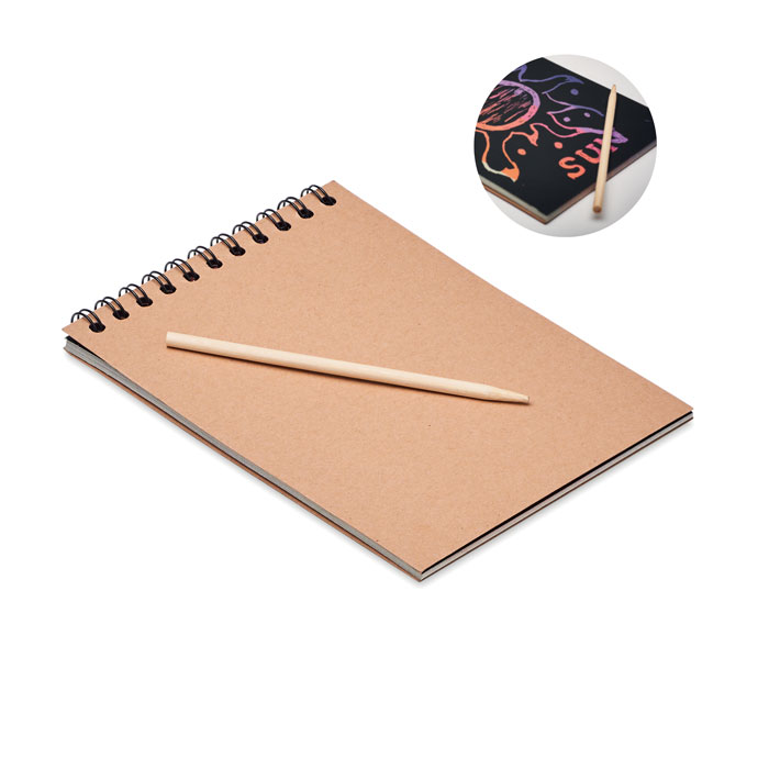 BLACK – Taccuino con carta da grattare nera