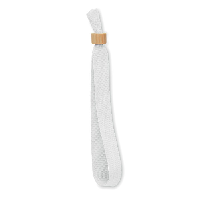 FIESTA – RPET event wristband with bamboo ring