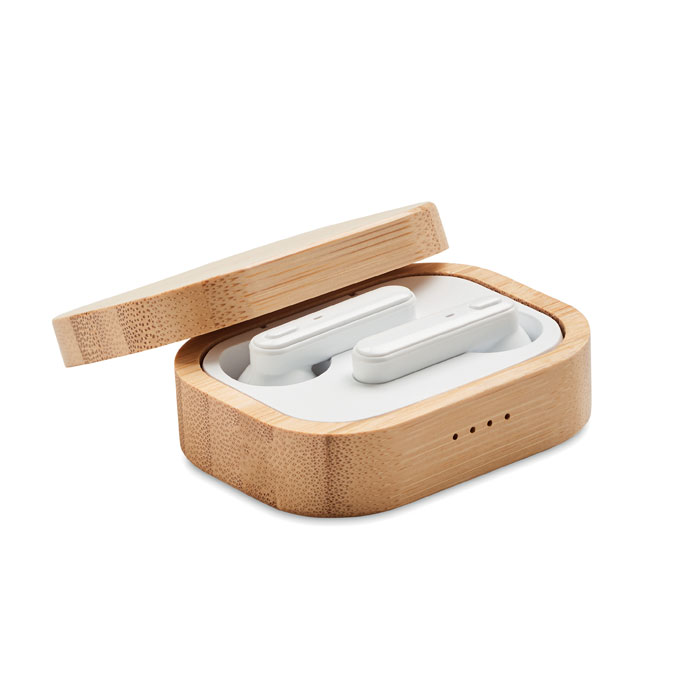 JAZZ BAMBOO – Auricolari TWS in custodia di bambu