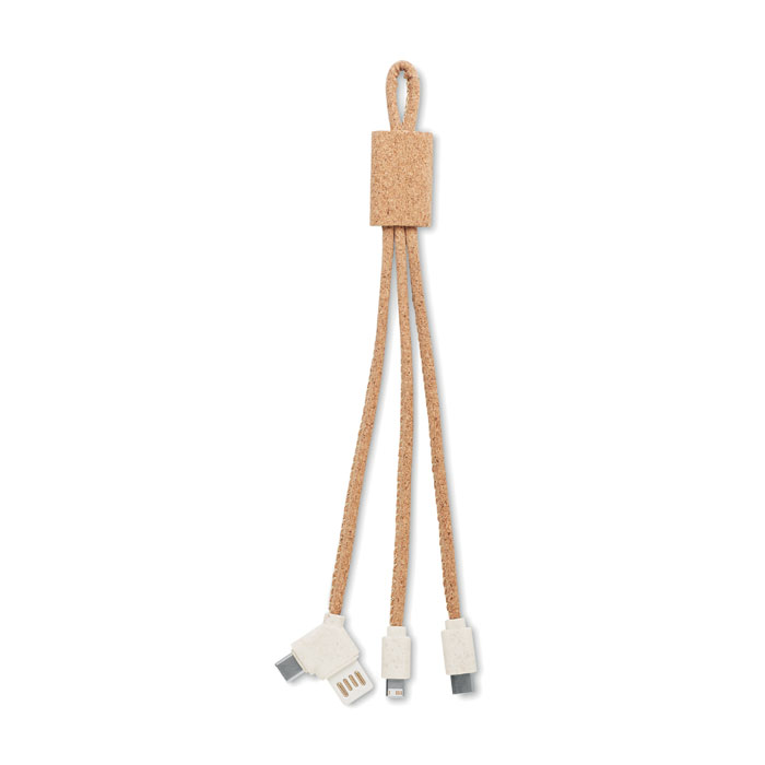 CABIE – 3-in-1 cork charging cable