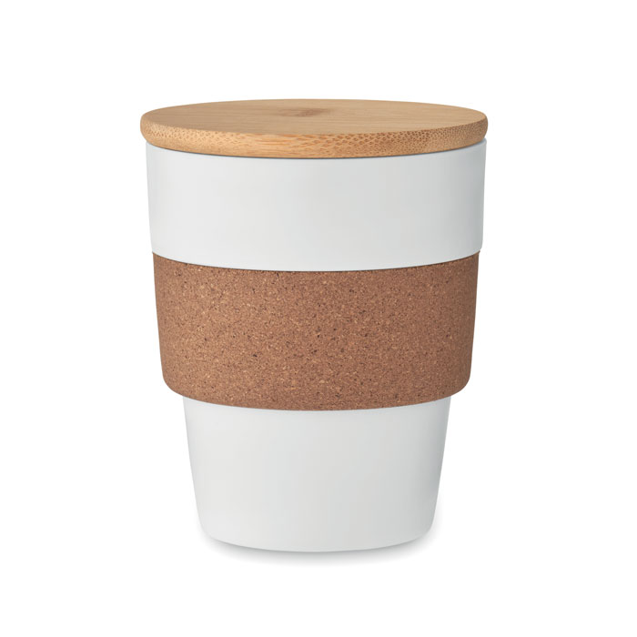 GALAO – Tumbler with cork sleeve and bamboo lid