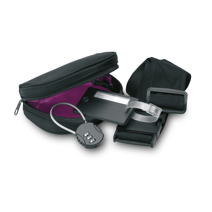 TRAVELSUP – Travel accessory set in polyester pouch