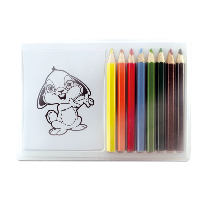 RECREATION – Set da colorare con 8 matite e 20 disegni