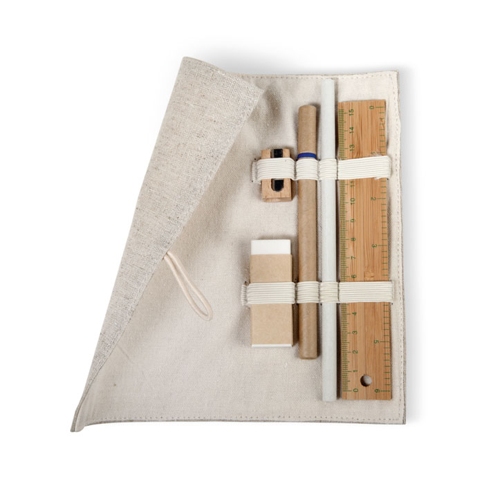 ECOSET – Writing set in a cotton and jute pouch