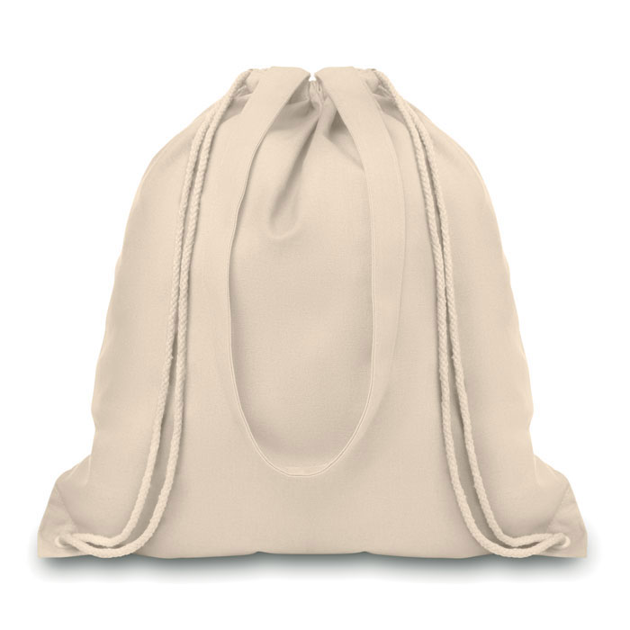 MOIRA – Sacca in canvas naturale con coulisse
