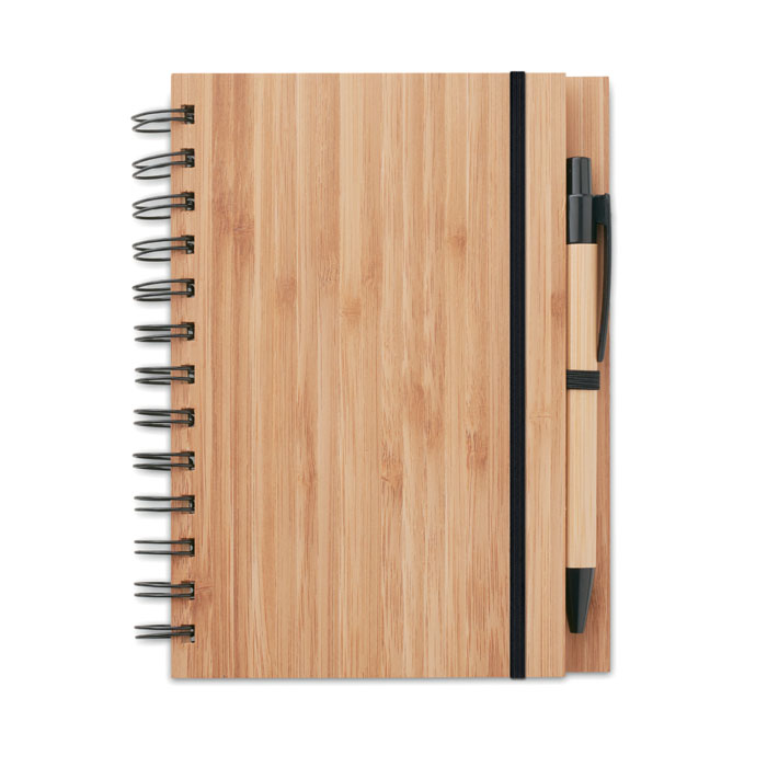 BAMBLOC – Notebook a spirale con copertina in bambù