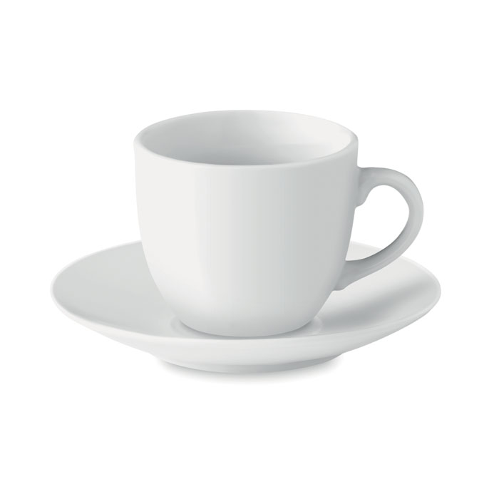 ESPRESSO – Tazzina da caffè in porcellana con piattino