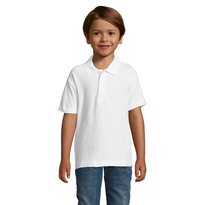 SUMMER II KIDS – Polo bambino in piqué di cotone pettinato