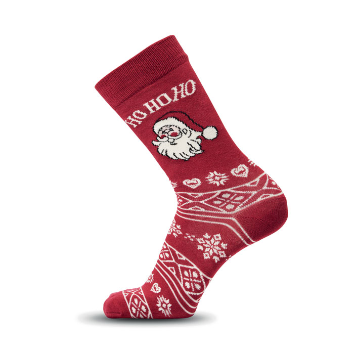 SOC MEDIUM – Calzini natalizi in cotone e RPET, taglia M