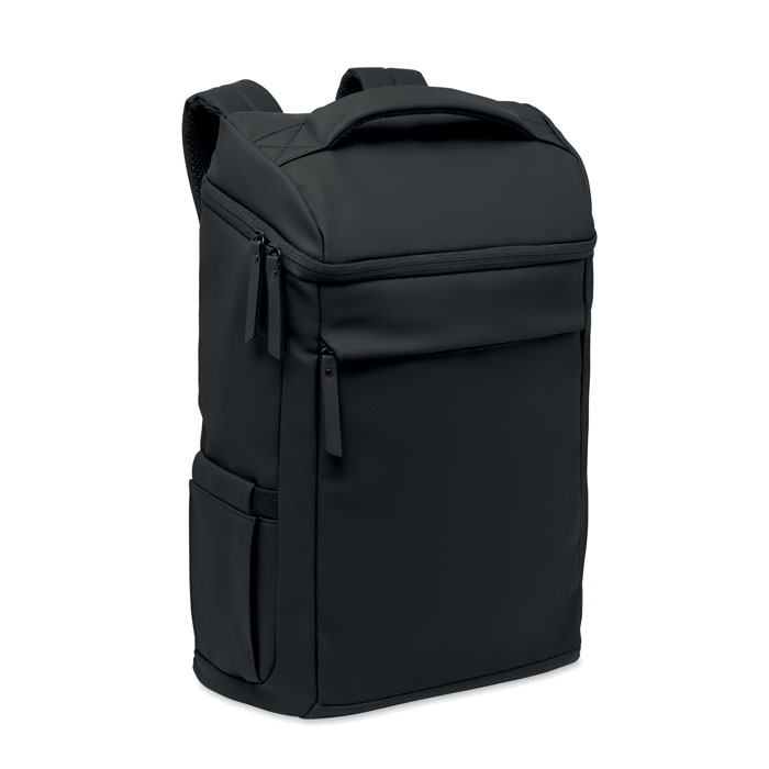 BOULDER – PU laptop backpack with luggage strap