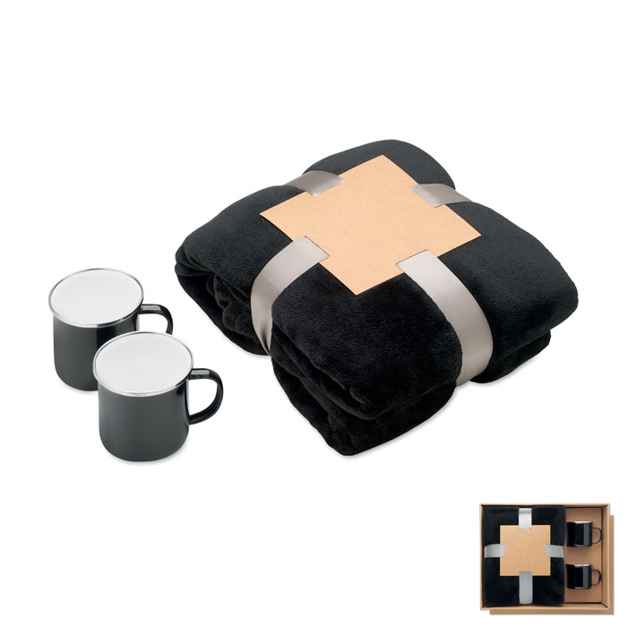 AGRADABLE – Set regalo con coperta in pile